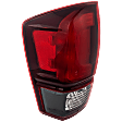 Driver Side Tail Light, with Bulb, Halogen, Clear and Red Lens