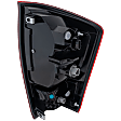 Driver Side Tail Light, with Bulb, Halogen, Clear and Red Lens