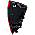 Driver Side Tail Light, with Bulb, Halogen, Clear and Red Lens
