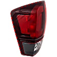 Driver Side Tail Light, with Bulb, Halogen, Clear and Red Lens, CAPA CERTIFIED