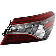 Passenger Side, Outer Tail Light, with Bulb, Halogen, Clear and Red Lens, XSE Model