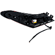 Passenger Side, Outer Tail Light, with Bulb, Halogen, Clear and Red Lens, XSE Model