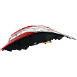 Passenger Side, Outer Tail Light, with Bulb, Halogen, Clear and Red Lens, XSE Model