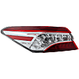 Driver Side, Outer Tail Light, with Bulb, LED, Clear and Red Lens