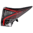 Passenger Side, Outer Tail Light, without Bulb, Halogen, Clear and Red Lens, 4 Cyl., 1.8L Engine