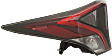 Driver Side, Outer Tail Light, without Bulb, Halogen, Clear and Red Lens, 4 Cyl., 1.8L Engine
