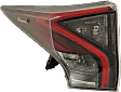 Driver Side, Outer Tail Light, without Bulb, Halogen, Clear and Red Lens, 4 Cyl., 1.8L Engine