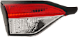 Driver Side, Inner Tail Light, with Bulb, Halogen, Clear and Red Lens