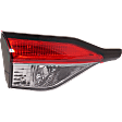 2021 Toyota Corolla - Driver Side, Inner Halogen Tail Light, Without bulb(s),  Mounts on Luggage Lid, OE Replacement, Sedan