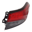 Passenger Side, Outer LED Tail Light, With bulb(s), OE Replacement