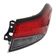Passenger Side, Outer LED Tail Light, With bulb(s), OE Replacement, CAPA Certified