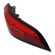 Passenger Side, Outer LED Tail Light, With bulb(s), OE Replacement, CAPA Certified