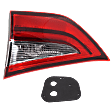 Passenger Side, Inner Tail Light, with Bulb, Halogen, Clear and Red Lens
