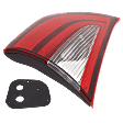 Passenger Side, Inner Tail Light, with Bulb, Halogen, Clear and Red Lens
