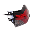 Passenger Side, Outer Tail Light, with Bulb, LED, Red Lens, CAPA CERTIFIED