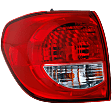 2012 Toyota Sequoia Platinum - Driver Side, Outer Halogen Tail Light, With bulb(s), Mounts on Quarter Panel, OE Replacement