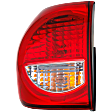 2012 Toyota Sequoia Platinum - Driver Side, Outer Halogen Tail Light, With bulb(s), Mounts on Quarter Panel, OE Replacement