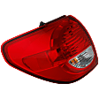 2012 Toyota Sequoia Platinum - Driver Side, Outer Halogen Tail Light, With bulb(s), Mounts on Quarter Panel, OE Replacement