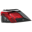 Passenger Side, Outer Tail Light, without Bulb, Halogen, Clear and Red Lens, 4 Cyl., 2.5L Engine, CAPA CERTIFIED