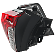 Driver Side, Outer Tail Light, without Bulb, Halogen, Clear and Red Lens, 4 Cyl., 2.5L Engine, CAPA CERTIFIED