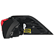 Driver Side, Outer Tail Light, without Bulb, Halogen, Clear and Red Lens, 4 Cyl., 2.5L Engine, CAPA CERTIFIED