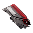 Driver Side, Inner Tail Light, without Bulb, Halogen, Clear and Red Lens, 4 Cyl., 2.5L Engine