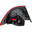 Passenger Side, Outer Tail Light, without Bulb, Halogen, Amber and Red Lens, 4 Cyl., 1.8L Engine