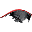 Passenger Side, Outer Tail Light, without Bulb, Halogen, Amber and Red Lens, 4 Cyl., 1.8L Engine