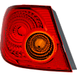 Driver Side, Outer Tail Light, without Bulb, Halogen, Amber and Red Lens, 4 Cyl., 1.8L Engine