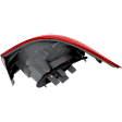 Driver Side, Outer Tail Light, without Bulb, Halogen, Amber and Red Lens, 4 Cyl., 1.8L Engine