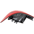 Driver Side, Outer Tail Light, without Bulb, Halogen, Amber and Red Lens, 4 Cyl., 1.8L Engine