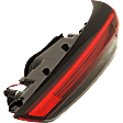 Passenger Side, Inner Tail Light, with Bulb, LED, Clear and Red Lens, CAPA CERTIFIED