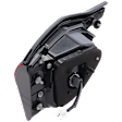 Passenger Side, Inner Tail Light, with Bulb, Halogen, Clear and Red Lens