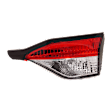 Passenger Side, Inner Tail Light, with Bulb, Halogen, Clear and Red Lens, CAPA CERTIFIED