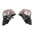 Driver and Passenger Side Tail Light, with Bulb, LED, Clear Lens, Black Interior