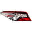 2022 Toyota Camry - Driver Side, Outer Halogen Tail Light, With bulb(s), Mounts on Body, OE Replacement
