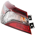 2022 Toyota Camry - Driver Side, Outer Halogen Tail Light, With bulb(s), Mounts on Body, OE Replacement