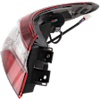 2022 Toyota Camry - Driver Side, Outer Halogen Tail Light, With bulb(s), Mounts on Body, OE Replacement