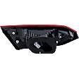 Passenger Outer, Inner Tail Light, With Bulb(s), Halogen, Clear and Red Lens, CAPA CERTIFIED