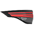 Passenger Side, Inner Tail Light, with Bulb, Halogen, Clear and Red Lens, CAPA CERTIFIED