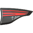 Driver Side, Inner Tail Light, with Bulb, LED, Clear and Red Lens