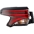 Driver Side, Outer Halogen Tail Light, With bulb(s), OE Replacement
