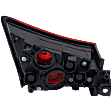 Driver Side, Lower Halogen Tail Light, Without bulb(s), OE Replacement