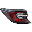 Driver Side, Outer LED Tail Light, With bulb(s), Clear & Red Lens