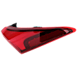 Passenger Side, Outer Tail Light, with Bulb, LED, Mounts On Body