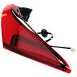 Passenger Side, Outer Tail Light, with Bulb, LED, Mounts On Body, CAPA CERTIFIED