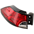 Driver Side, Outer Tail Light, with Bulb, LED, Mounts On Body
