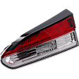 Passenger Side, Inner LED Tail Light, With bulb(s), OE Replacement