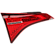 Driver Side, Inner Tail Light, with Bulb, LED, Clear Lens