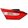 Driver Side, Inner Tail Light, with Bulb, Halogen, Clear and Red Lens
